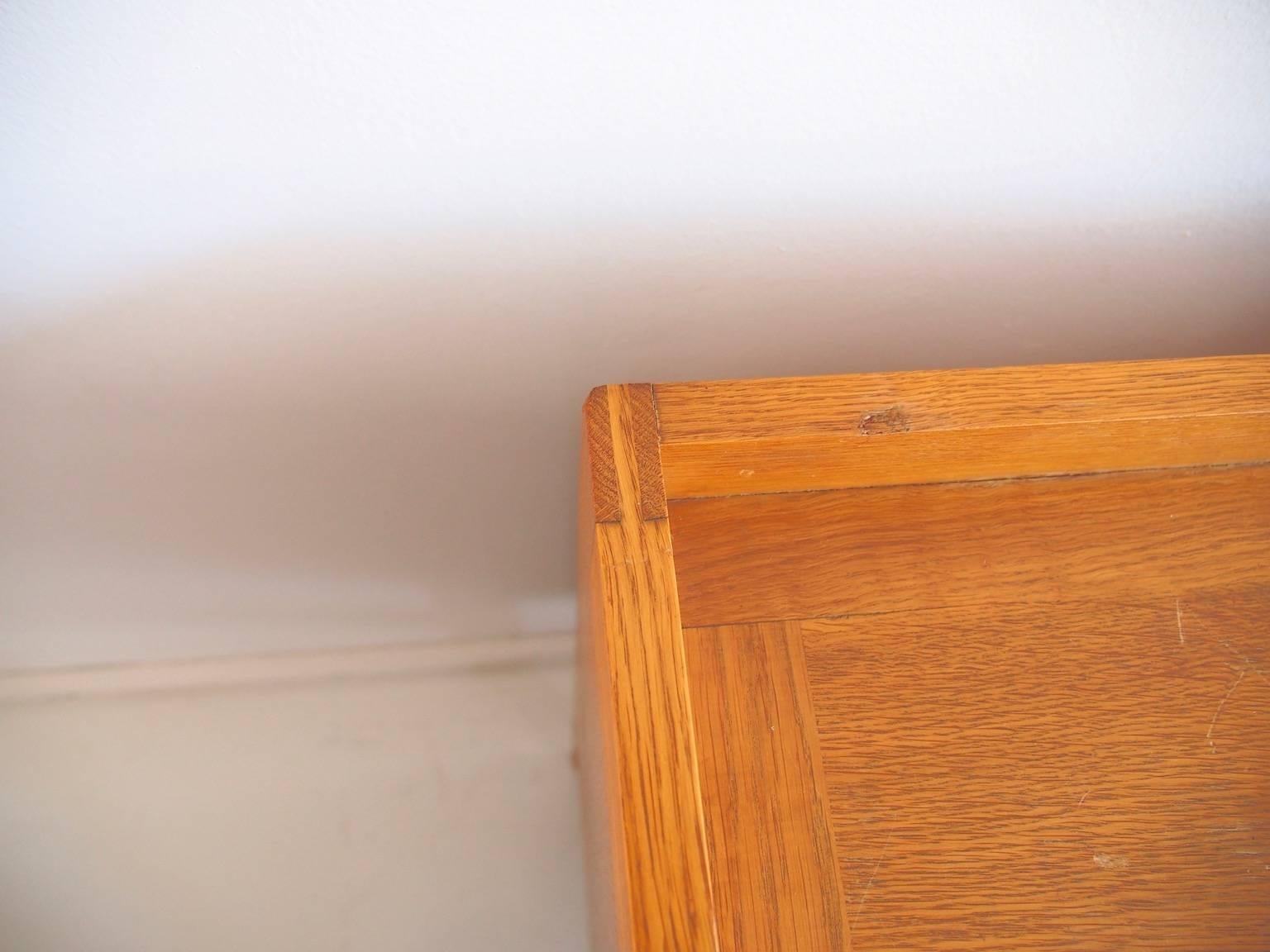 Ilse Rix Oak Sideboard by Uldum with Woven Sliding Doors 4
