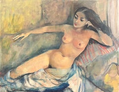 "Diane alongée" by Ilse Voigt - Oil on canvas 61x78 cm