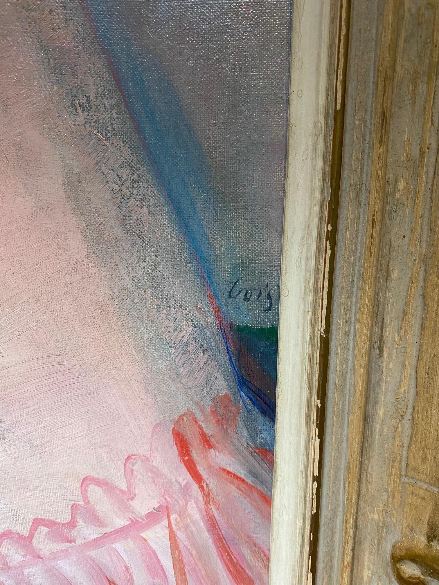 Ritratto di donna di Ilse Voigt - Olio su tela 96x76 cm in vendita 4