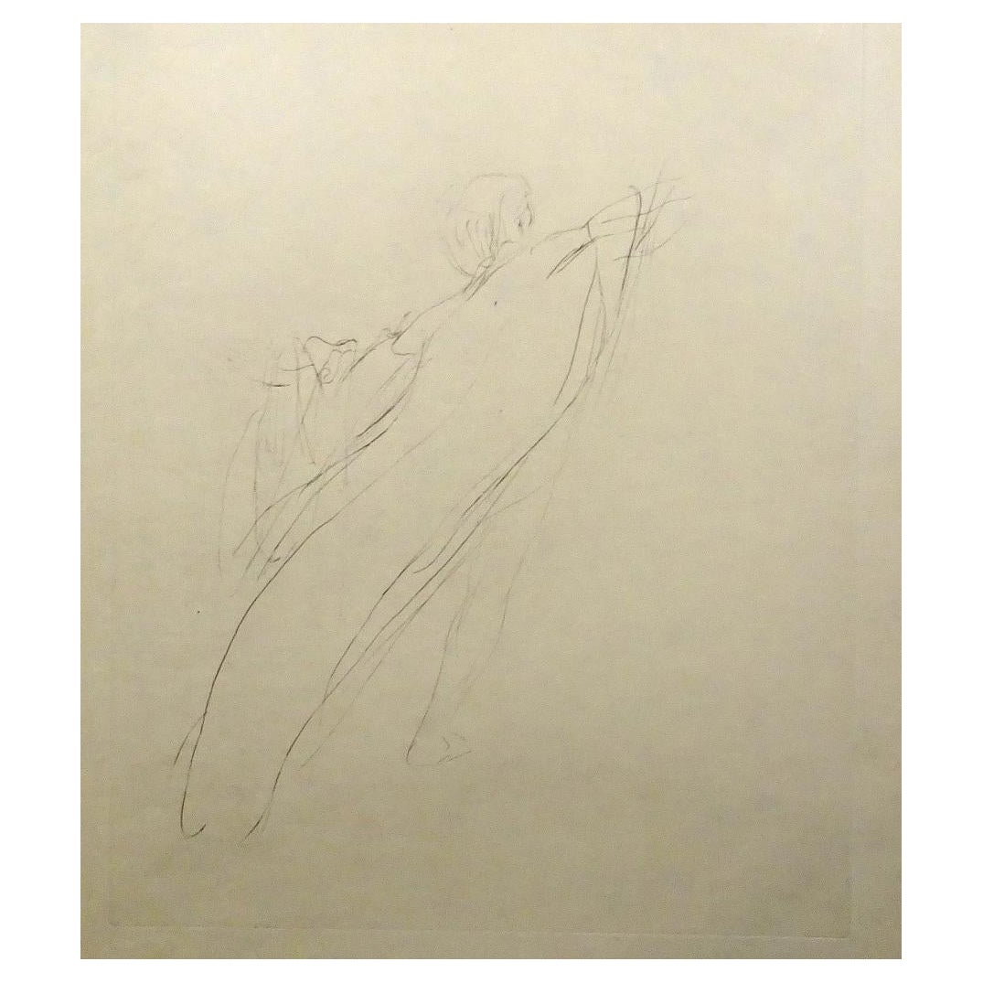 Melodrama - Etching and Drypoint Japan paper by Ilse Voigt - 1950s
