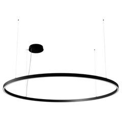 Ilti Luce Zirkol Circle 39.4" Up + Downlight LED 4000K Pendelleuchte in Schwarz