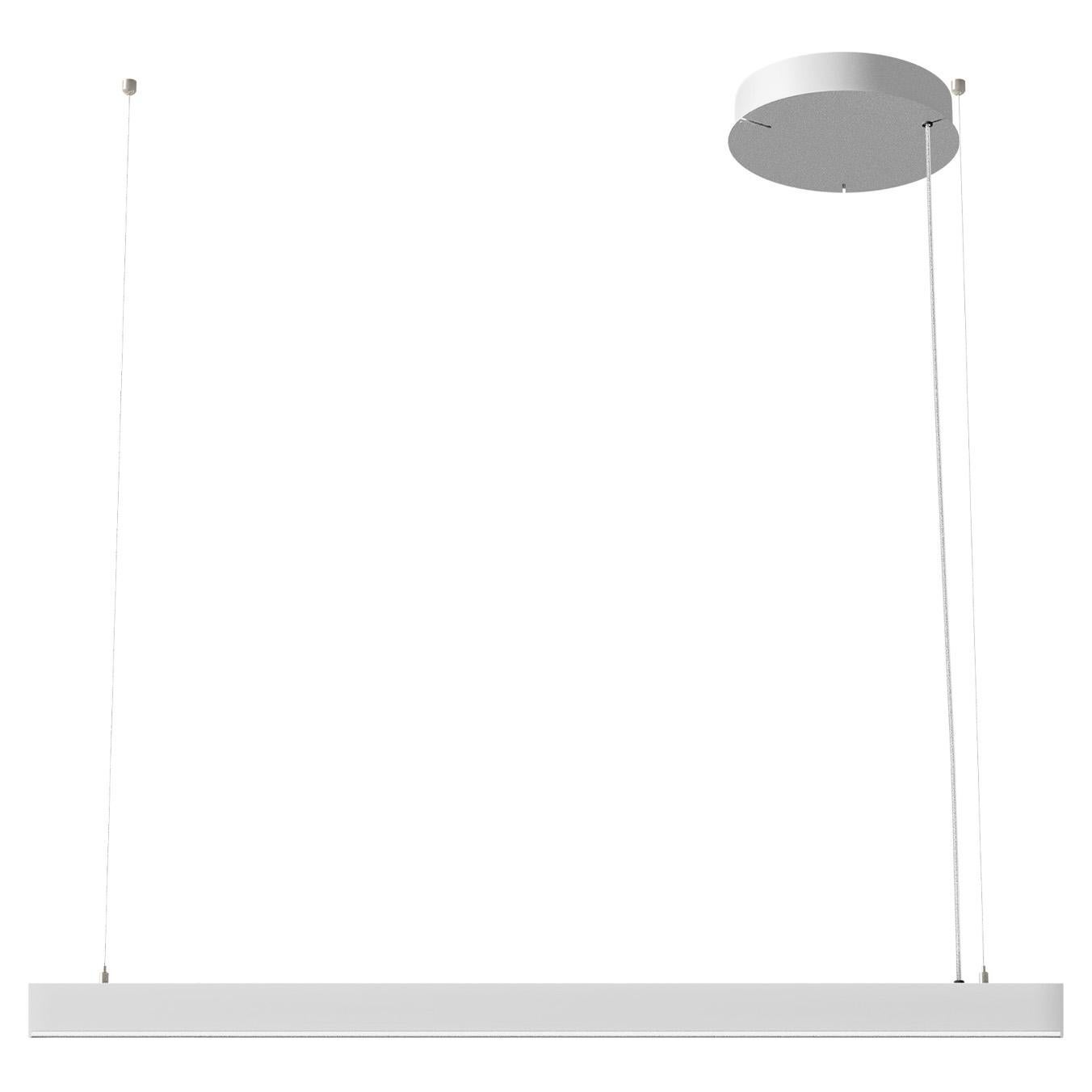 Ilti Luce Zirkol Linear 39.4" Downlight LED 3500K Pendelleuchte in Weiß