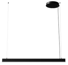 Ilti Luce Zirkol Linear 39.4" Up + Downlight LED 2700K Pendant Light in Black