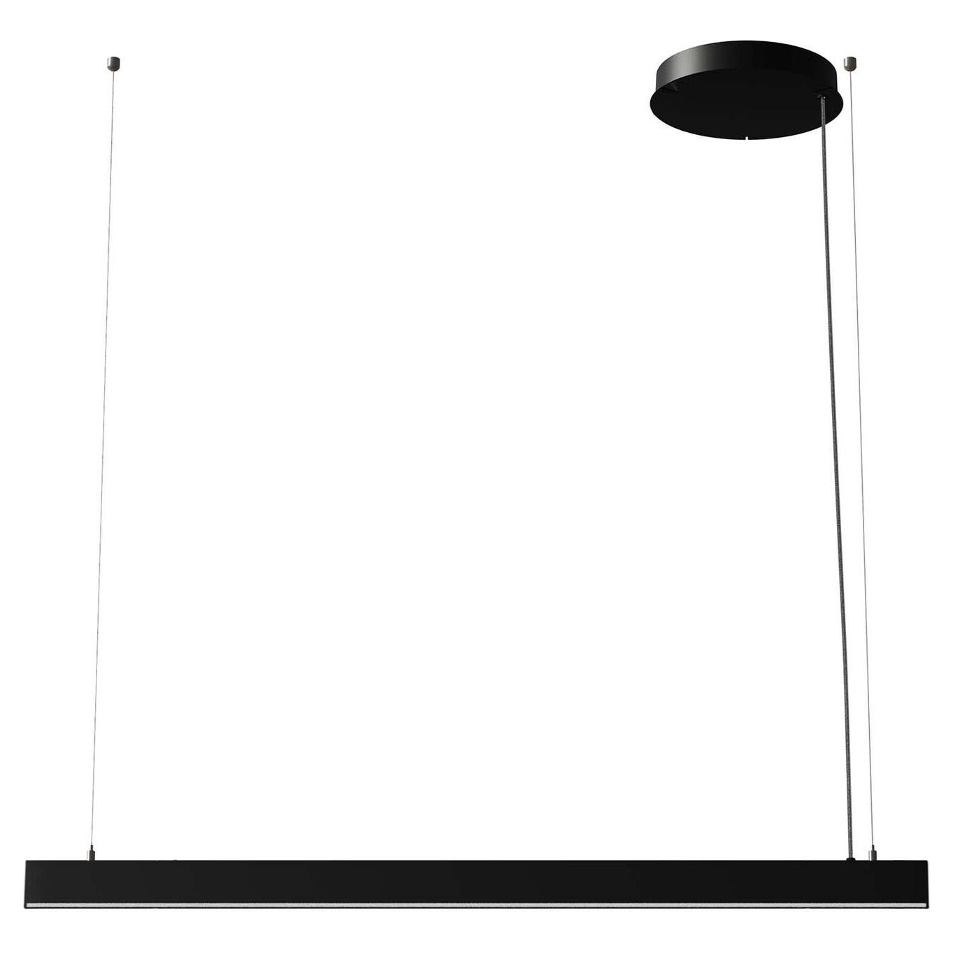 Ilti Luce Zirkol Linear 39.4" Up + Downlight LED 3500K Pendelleuchte in Schwarz