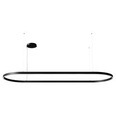 Ilti Luce Zirkol Lámpara Colgante Ovalada LED 3000K de 118" x 39,4" en Negro