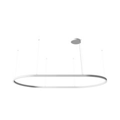 Ilti Luce Zirkol Oval 78,7" x 39,4" Downlight LED 3500K Pendelleuchte in Weiß