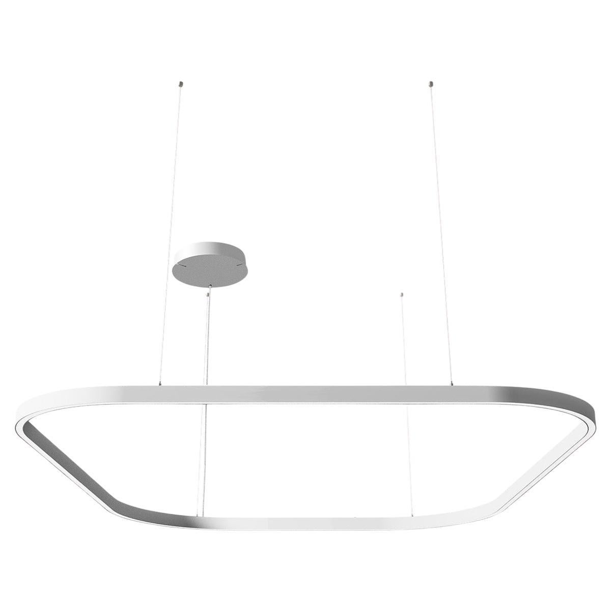 Ilti Luce Zirkol Square 59" x 59" Downlight LED 4000K Pendant Light in White