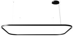 Ilti Luce Zirkol Square 78.7" x 78.7" Downlight LED 4000K Pendant Light in Black