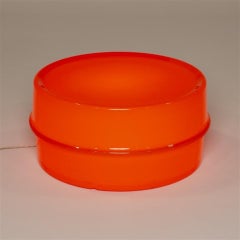 ilumesa Coffee Table in Orange Plastic by Verner Panton for Louis Poulsen, 1969