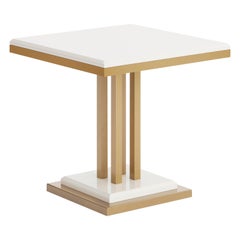 Ilustre side table with Antique Brass structure