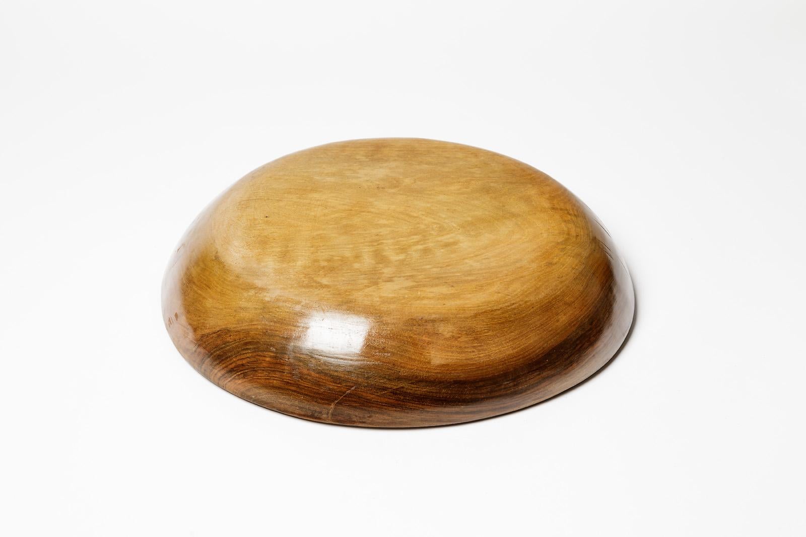 Ilve Wood Sculptural Plate or Dish circa 1950 French Design For Sale 1