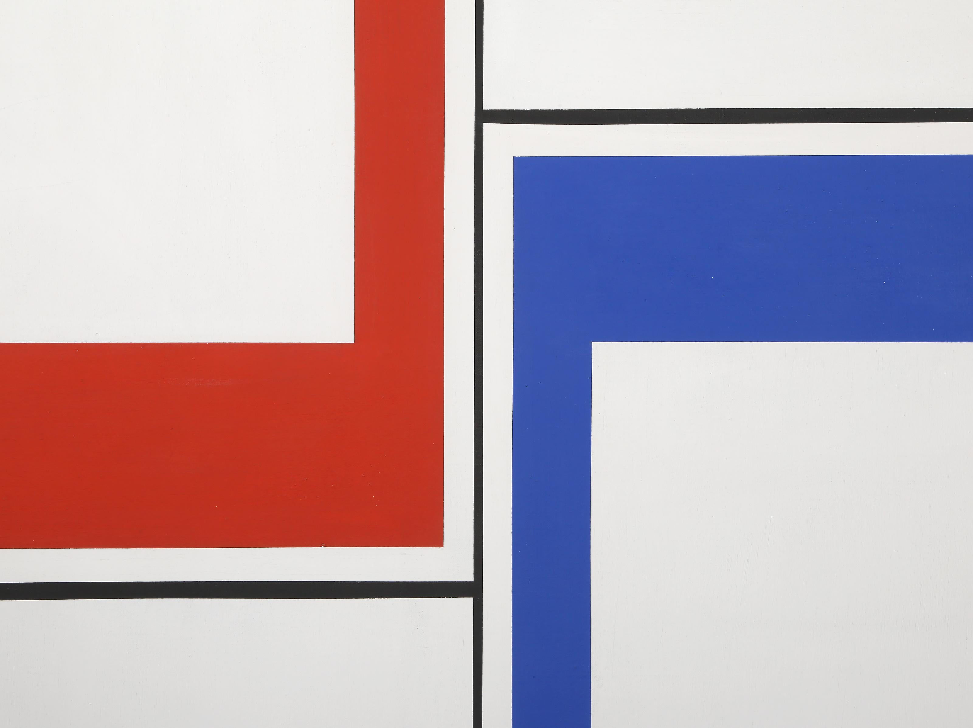 Rising Tondo, peinture De Stijl d'Ilya Bolotowsky 1972 en vente 1