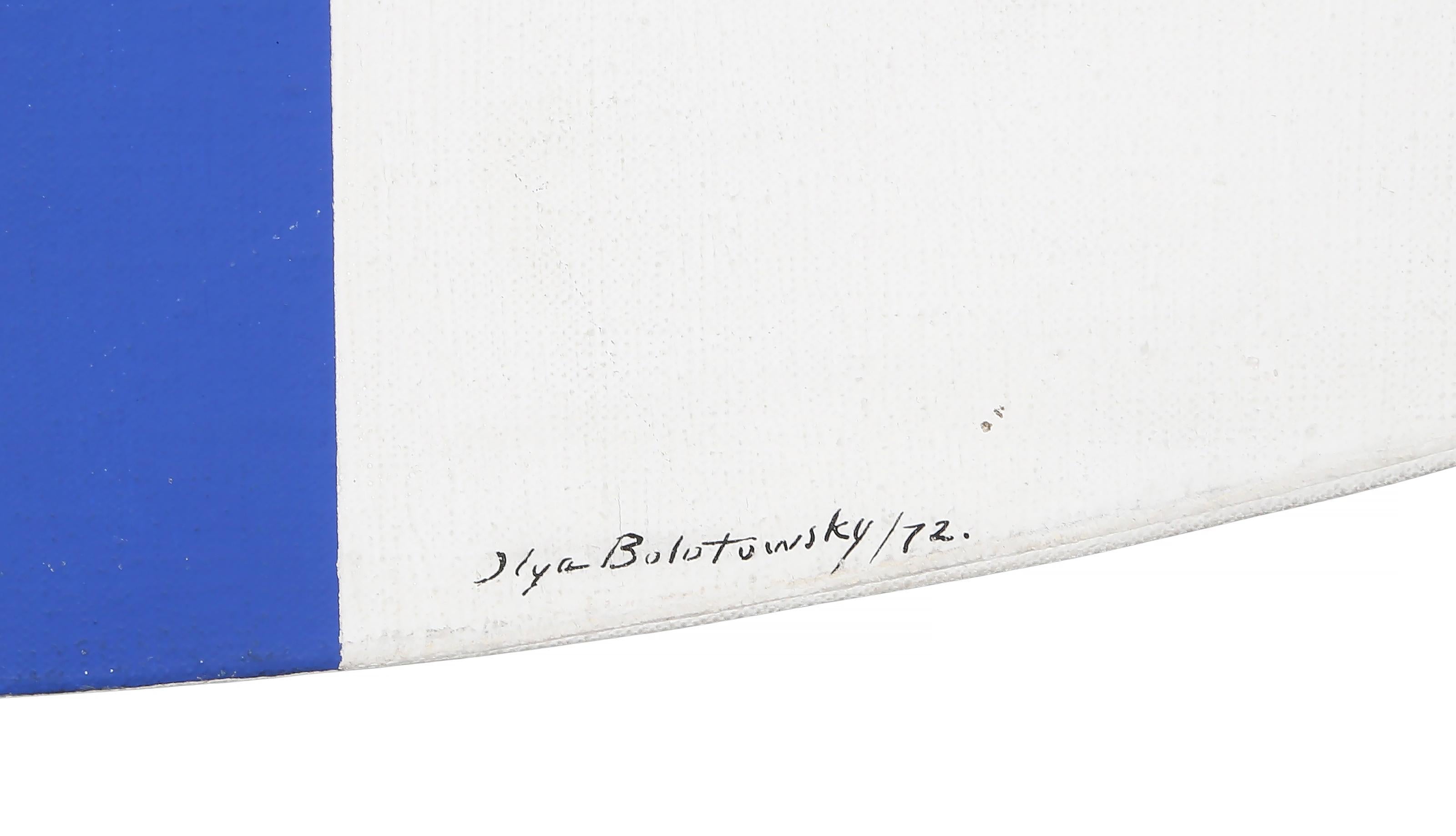 Rising Tondo, peinture De Stijl d'Ilya Bolotowsky 1972 en vente 2