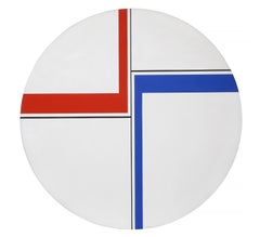 Rising Tondo, De Stijl Painting by Ilya Bolotowsky 1972