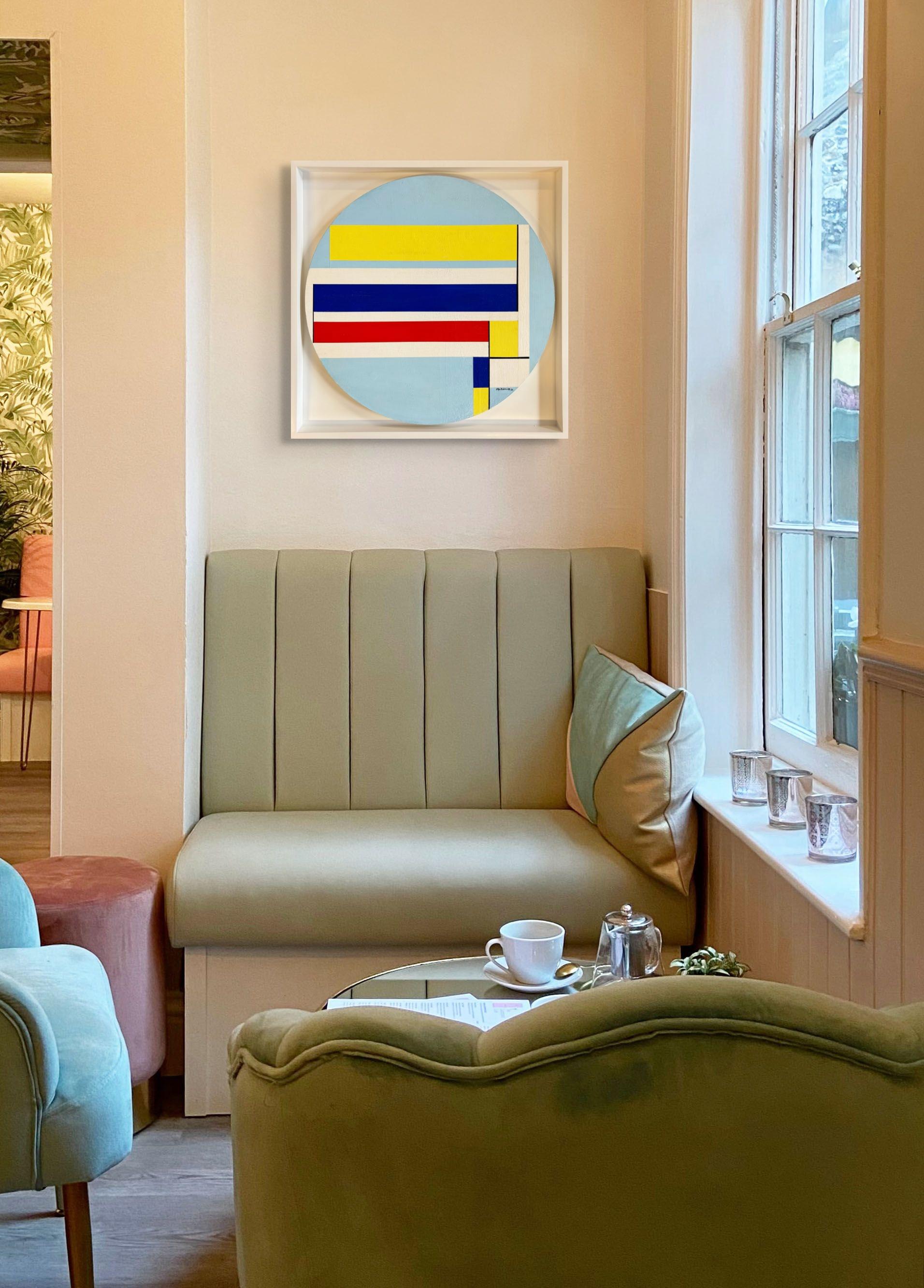 Rising Tondo, circular - Painting di Ilya Bolotowsky