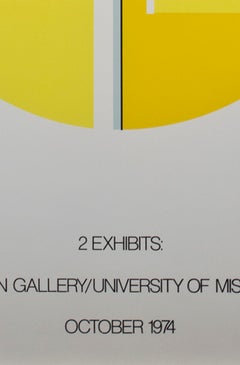 Poster per la mostra "Elizabeth Stein Gallery" con litografia