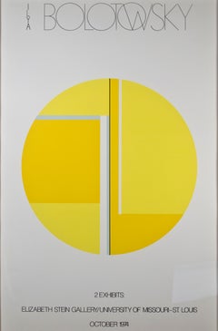 "Elizabeth Stein Gallery A/P," Lithograph Exhibition Poster by Ilya Bolotowsky