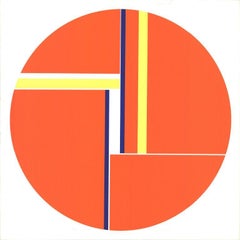 'Orange Tondo' 1973- Serigrafia- Firmato