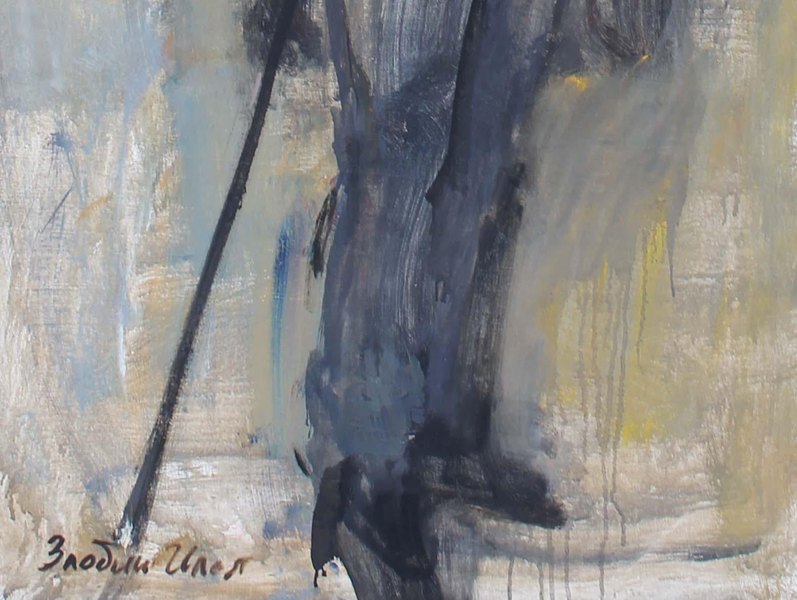 Gentleman in  Frack – Painting von Ilya Zlobin