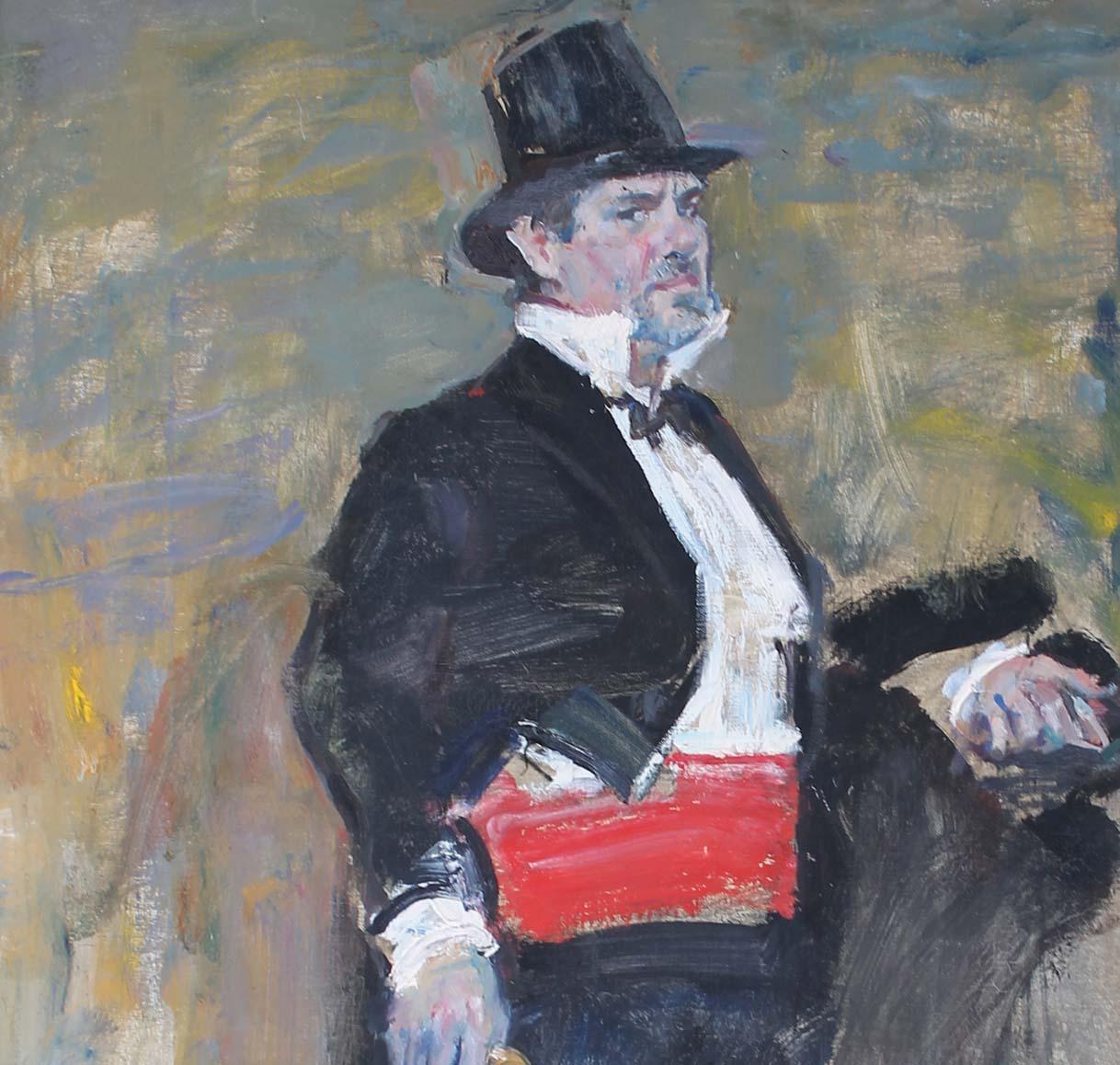 Gentleman in  Frack (Impressionismus), Painting, von Ilya Zlobin