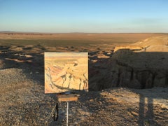 Canyons Tsagaan Suvarga. Gobi. Mongolia - 21st Century Landscape Oil Painting