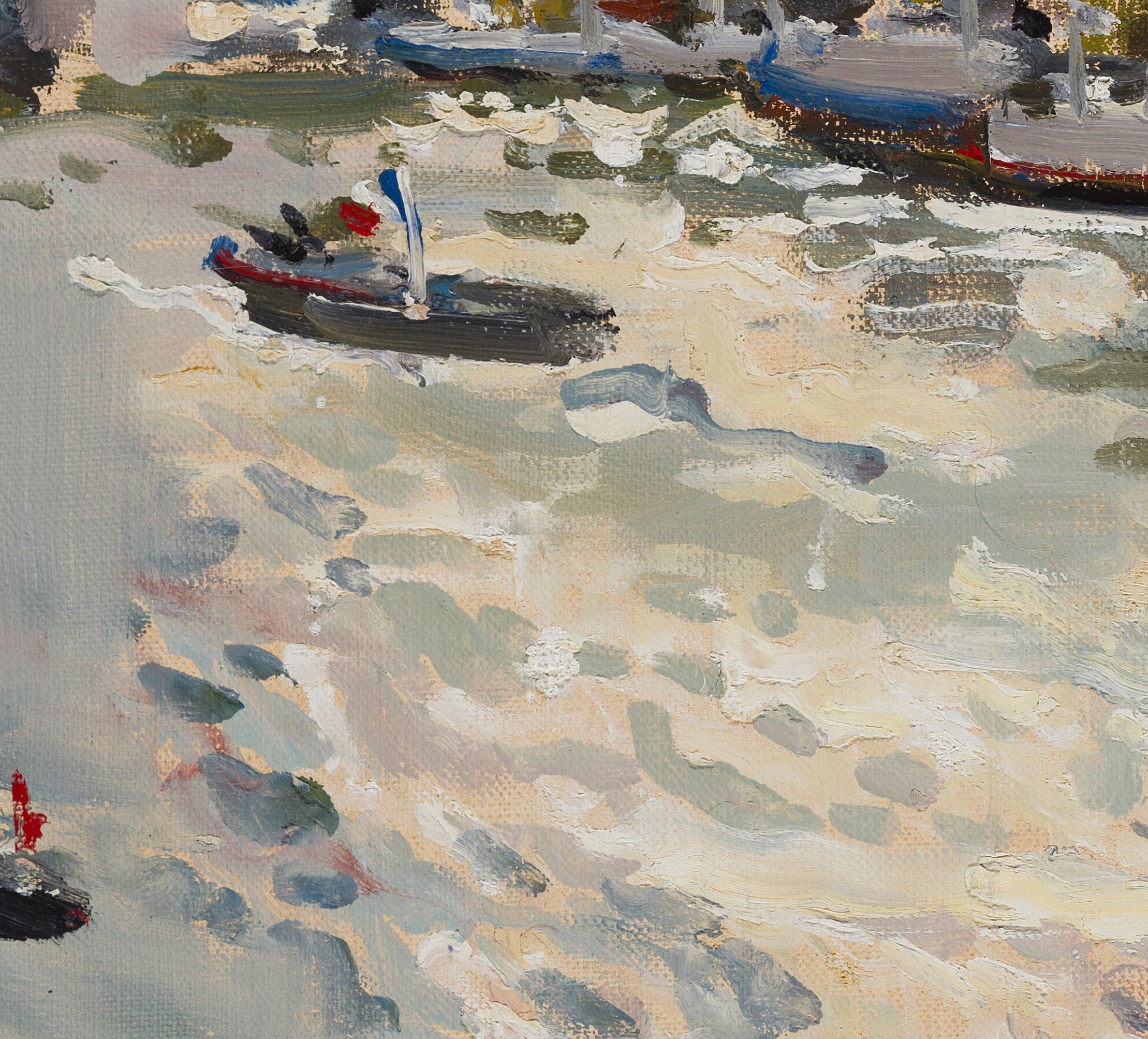 Seine. Paris - 21st Century Contemporary Impressionism Landscape Oil Painting For Sale 3