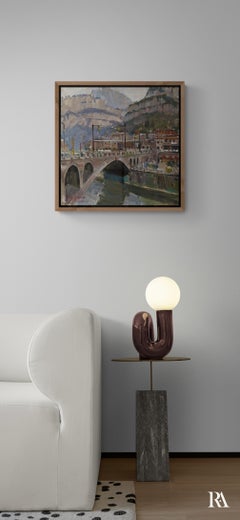 Shibanyan. China - 21st Century Contemporary Mountain Landscape Oil Painting