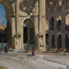 The Arch of Constantine - 21st Century Contemporary Landscape Oil Painting