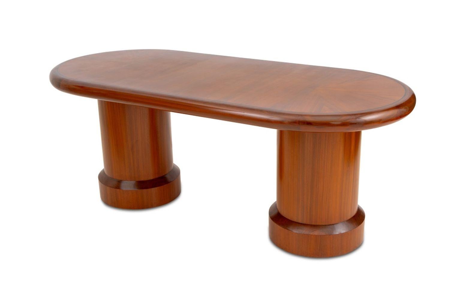 20th Century I.M. Pei Postmodern Mahogany Dining Table For Sale
