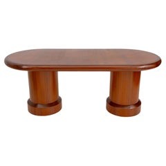 I.M. Mesa de comedor de caoba postmoderna Pei
