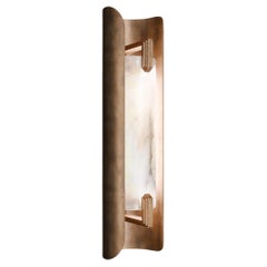 Imagin Art Deco Bevelora Wall Sconce with Alabaster Diffuser