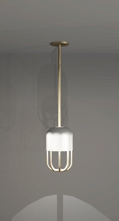 Imagin Capsule Pendant in Powder-coated Metal and Brushed Brass