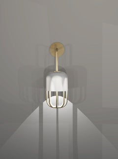 Imagin Capsule Wall Light in Metal and Brushed Brass