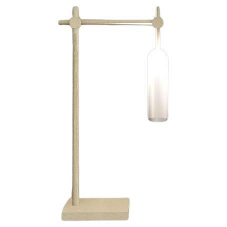 Imagin Duo Table Lamp in Brushed Brass For Sale