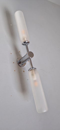 Imagin Duo Wall Light 2 in Opal Glass and Polished Chrome