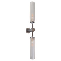 Imagin Duo Wall Light 2 in Opal Glass and Brushed Brass