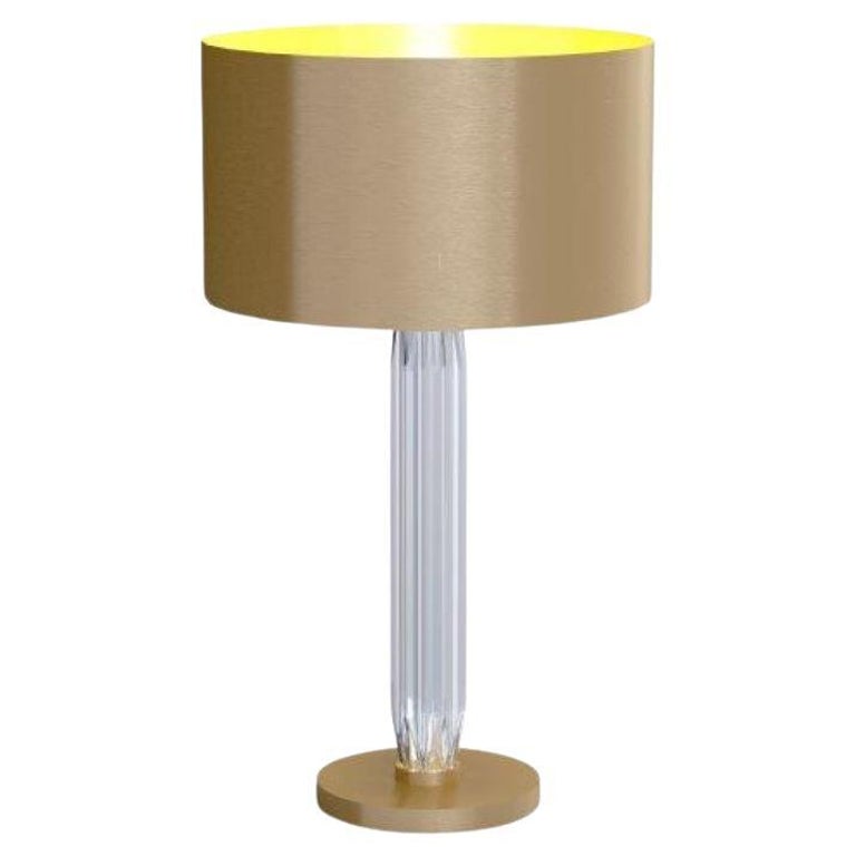 Luxurious Table Lamp 1pc Satin Nickel Finish Metal Sparkling Decorative Designer Home Decor Table Lamp 2 Water Dancing Lights
