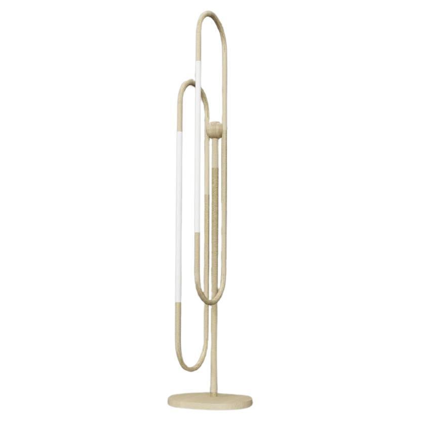 Imagin Rod Table Lamp 2 in Brushed Brass For Sale