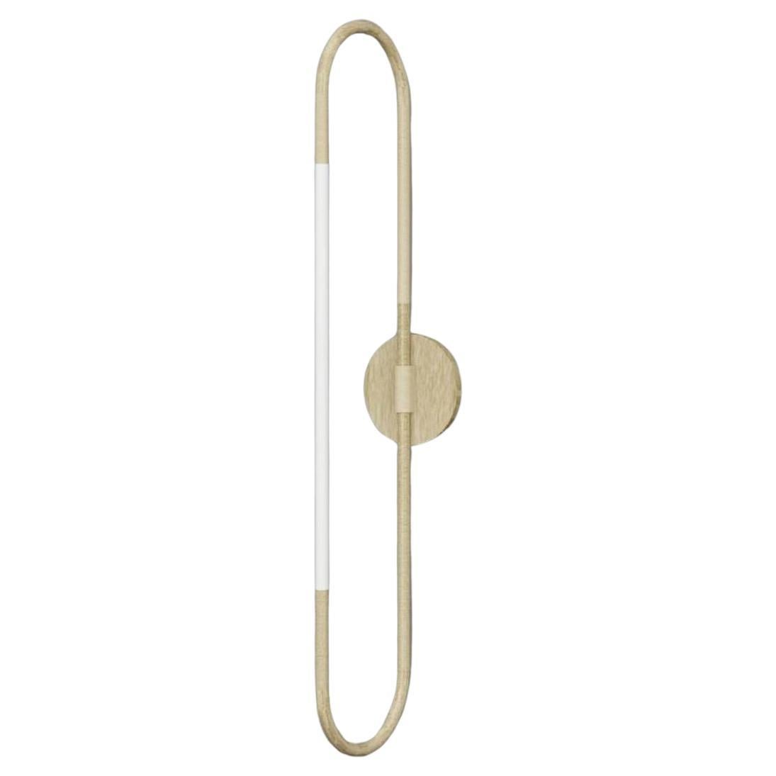 Imagin Rod Wall Light 1 in Brushed Brass For Sale