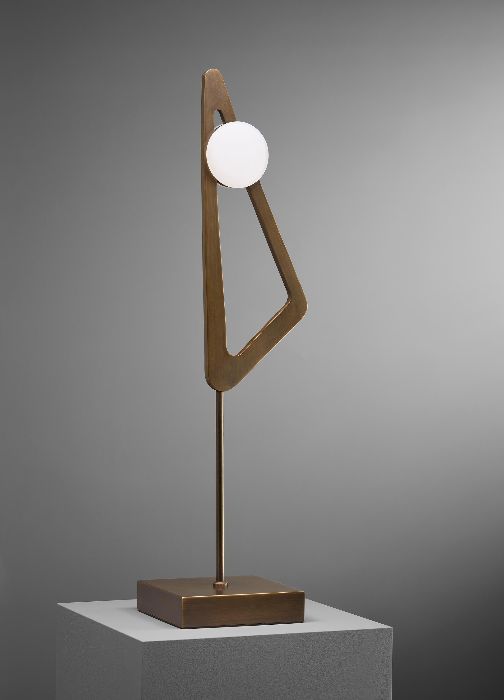 Imagin Truss Table Lamp in Dark Bronze In New Condition For Sale In Leighton Buzzard, GB