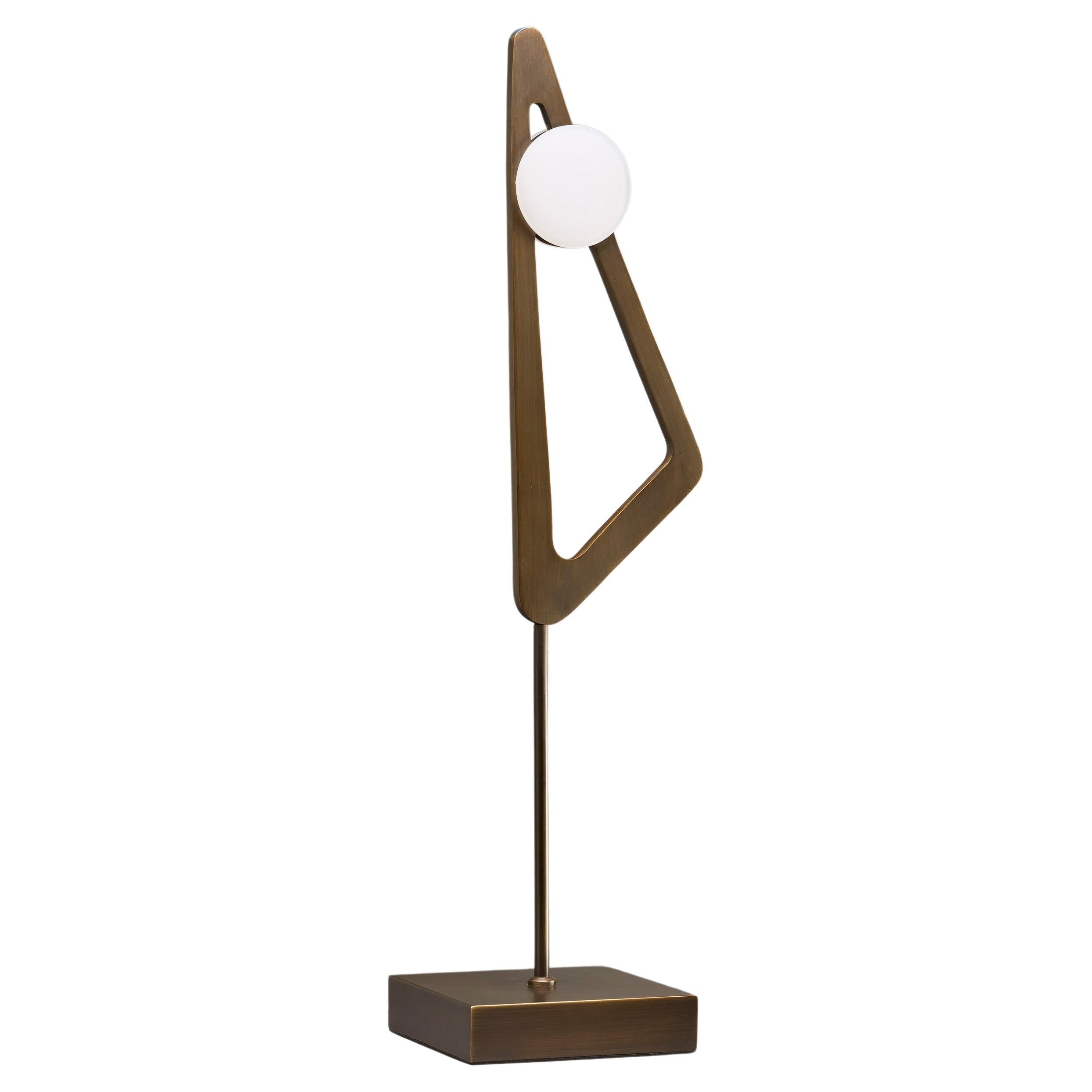 Imagin Truss-Tischlampe aus dunkler Bronze