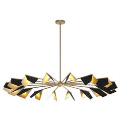 Imagin Vespertilio Chandelier 2 in Matt Black and Brushed Brass 