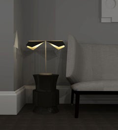 Imagin Vespertilio Table Lamp 2 in Matt Black and Brushed Brass