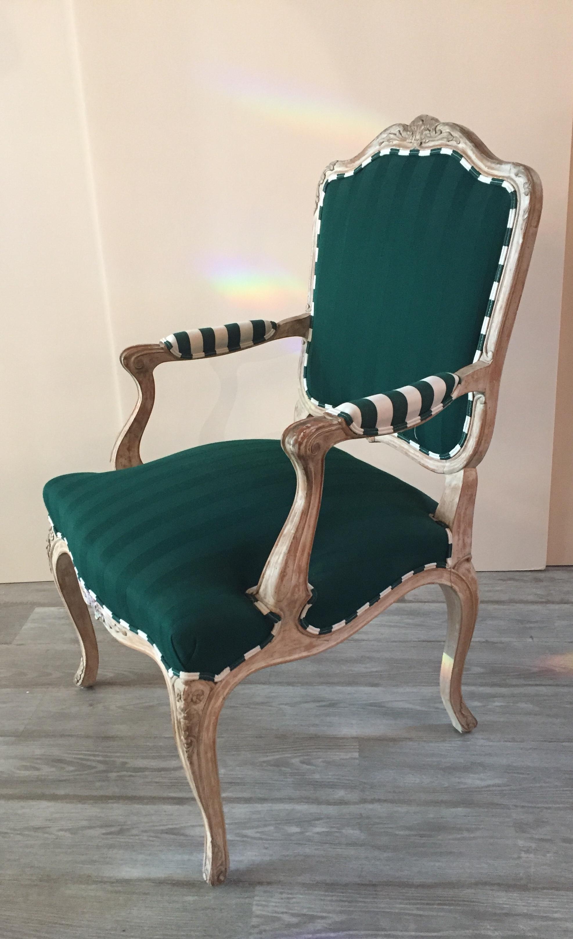 Louis XVI Imaginatively Upholstered Pair of French Style Bergère Club Chairs