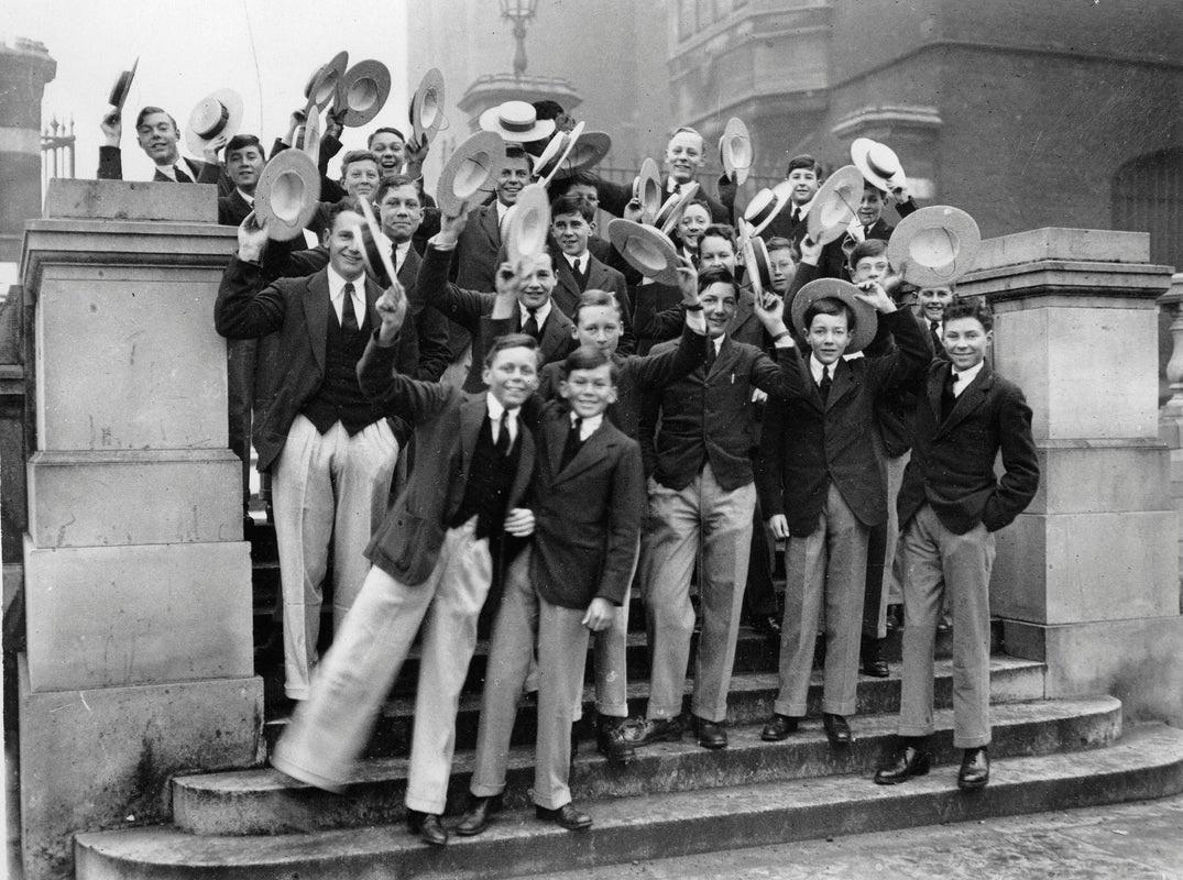 "Students of Harrow School Are Returning To School After Christmas Vacations, England" by Imagno

Students of Harrow School are returning to school after Christmas vacations, England, Photograph, 1929.

Unframed
Paper Size: 12" x 16''