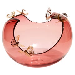 Imago Kaleidoscope, Peachy Pink Centrepiece & Gold Butterflies by Hanne Enemark
