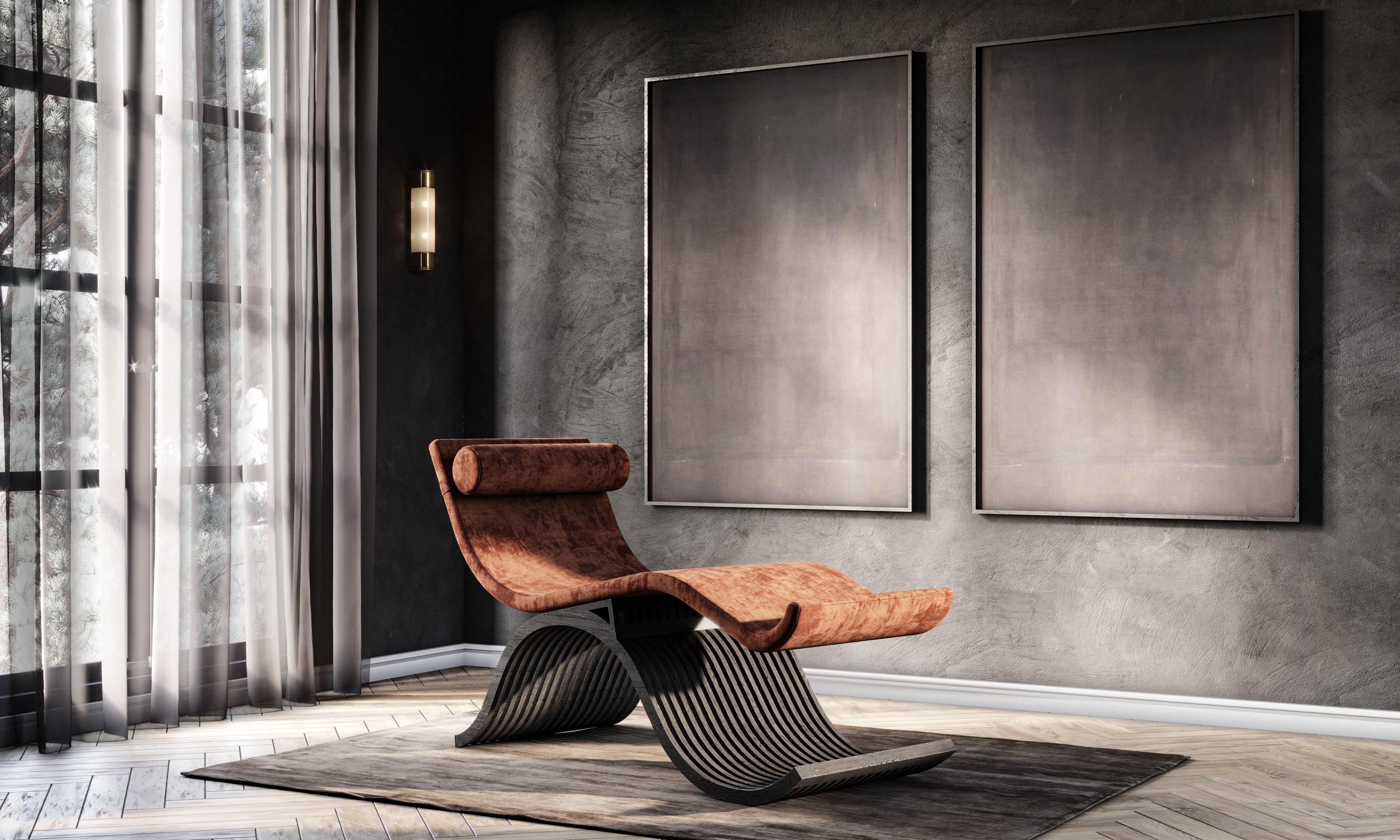 The iman lounger makes a statement. Available in a combination of beautiful materials and finishes. The Iman can be mixed and matched to present a stylized, alluring piece that is operative yet impressively striking. All combinations are bespoke to