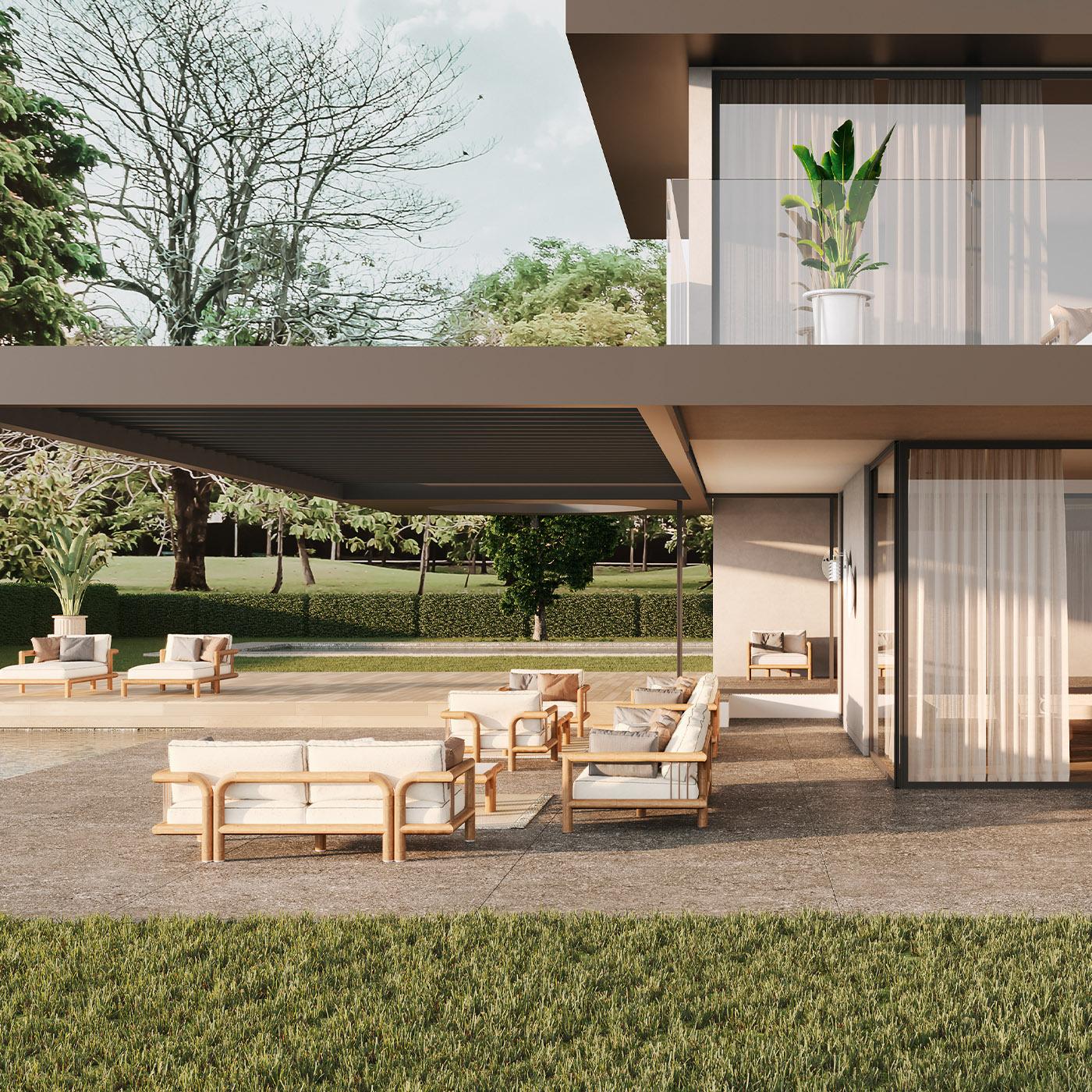 italien Imane Three-Seater Outdoor Sofa by Paolo Castelli en vente