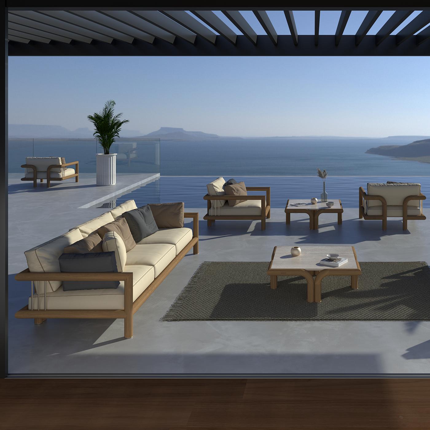 Imane Three-Seater Outdoor Sofa by Paolo Castelli Neuf - En vente à Milan, IT