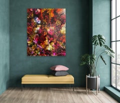 “Heart As Home”-  Vibrant, Mixed Media, Abstract Fine Art Painting